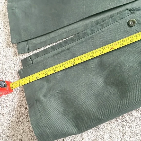 First Rite Green  herringbone utility Shop Coat - Picture 13 of 16